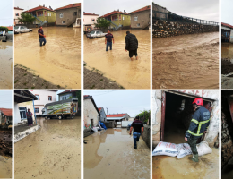 Aksaray’da etkili sağanak yağış su baskınlarına neden oldu