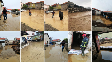 Aksaray’da etkili sağanak yağış su baskınlarına neden oldu